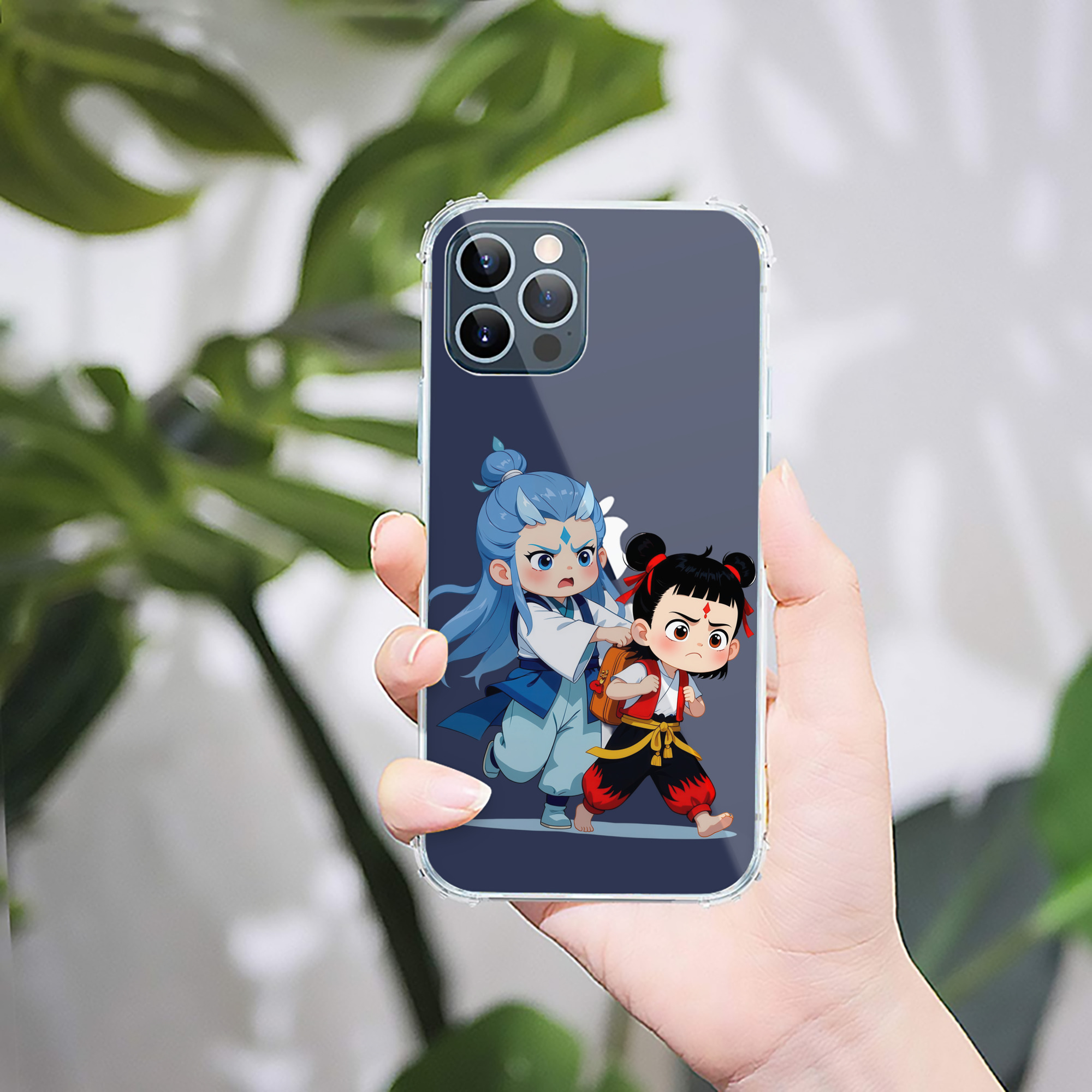 （画像用） Ne Zha 2 ナタ 魔童の大暴れ 【iPhone 12シリーズ対応】透明スマホケース（クリアソフトケース）